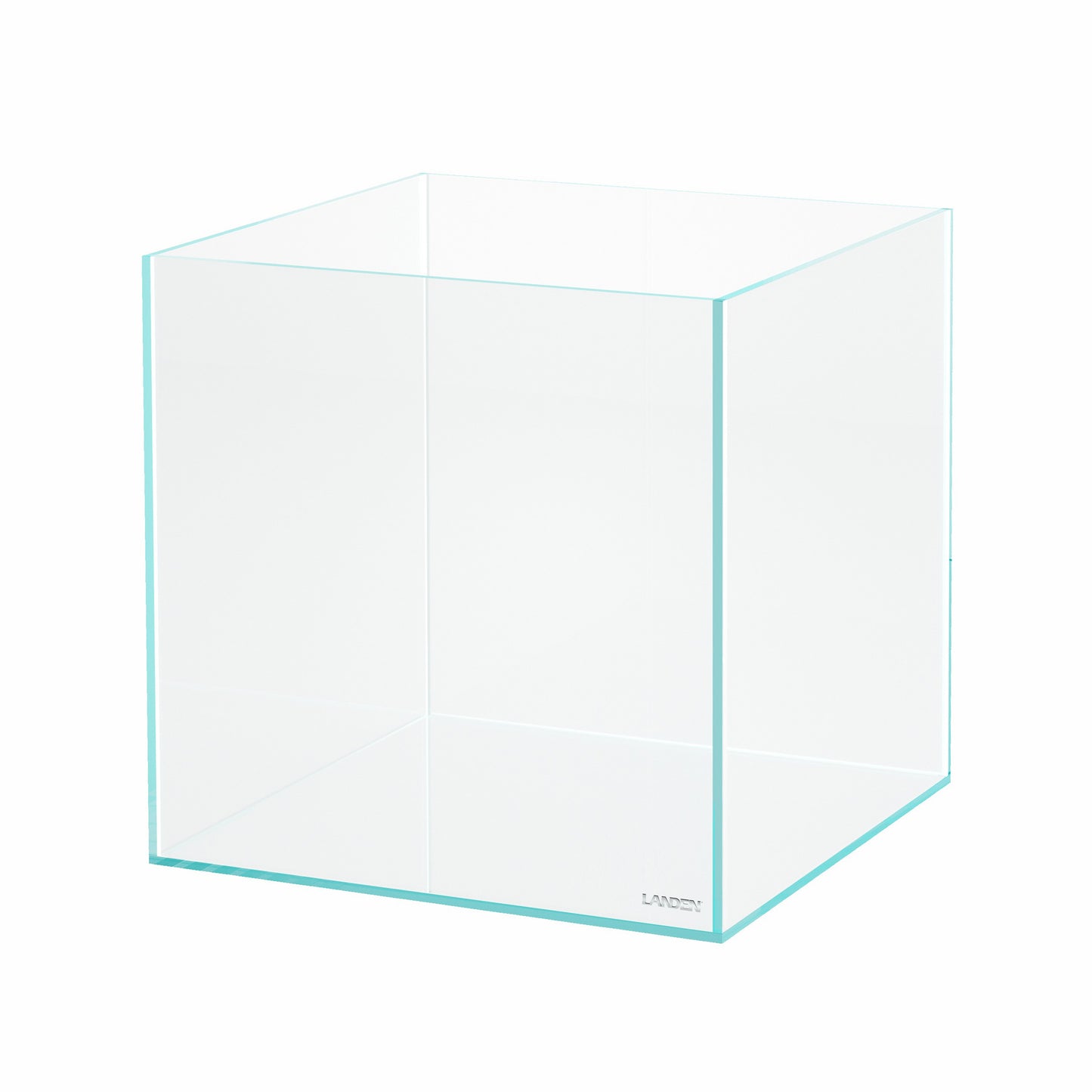 LANDEN 15.6 Gallon Cube Rimless Low Iron Aquarium Tank,15.7" L × 15.7" W × 15.7" H (40cm x 40cm x 40cm) 6mm Thickness with Nano Foam Leveling Mat Included
