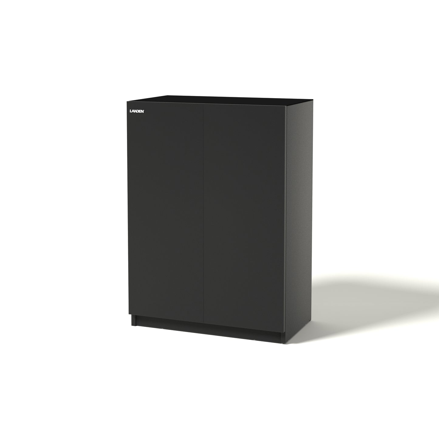 LANDEN Aquarium Wooden Stand and Cabinet for up to 16 Gal Tank,W23.6xD11.8xH33.9 in(60X30x86cm),Matte Black Painted(Stand Only)