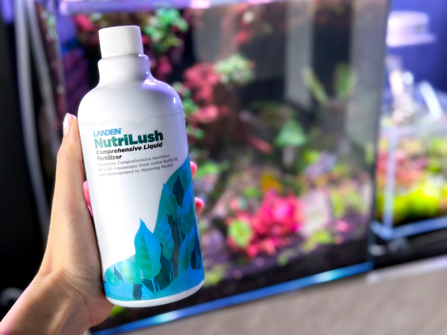 LANDEN NutriLush Comprehensive Liquid Fertilizer, Nutrition for Lush Aquascape from Initial Build-Up and Development to Maturing Period, 500ml(17oz)X12PCS