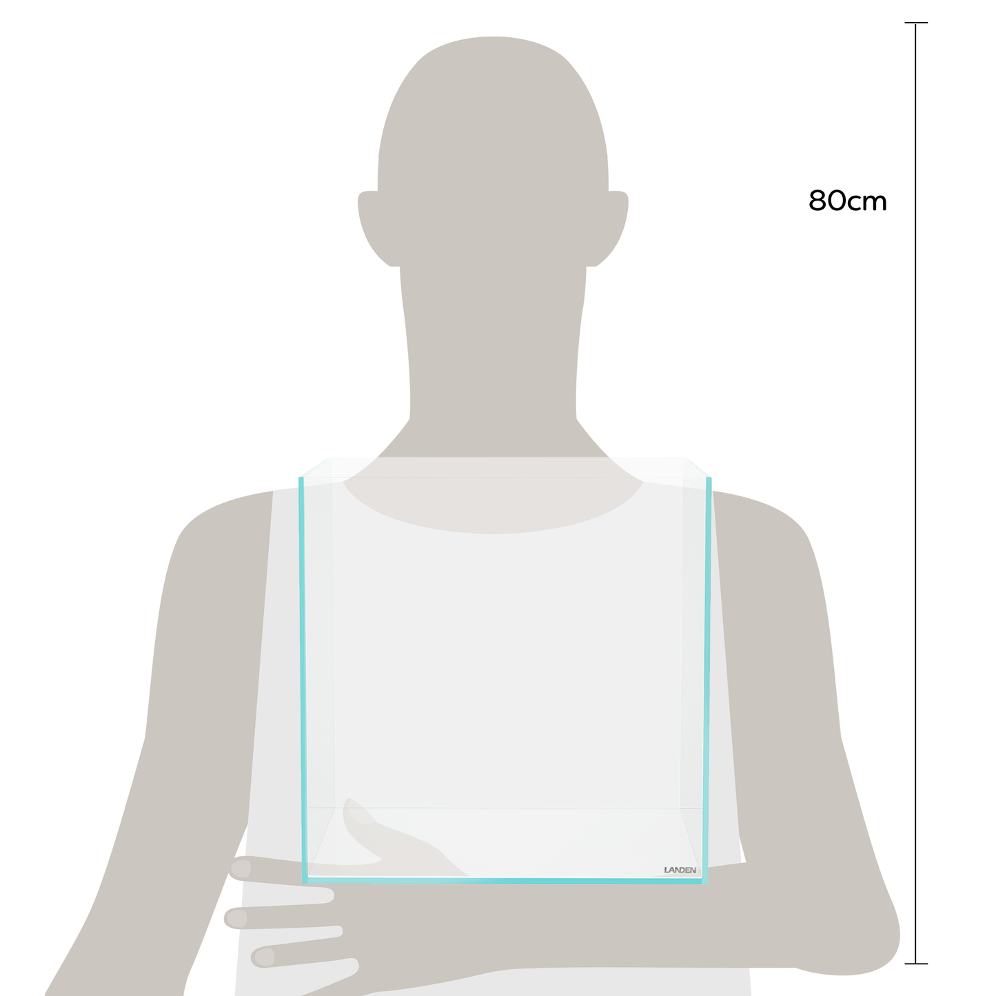 LANDEN 36C 11.5 Gallon Cube Aquarium Tank