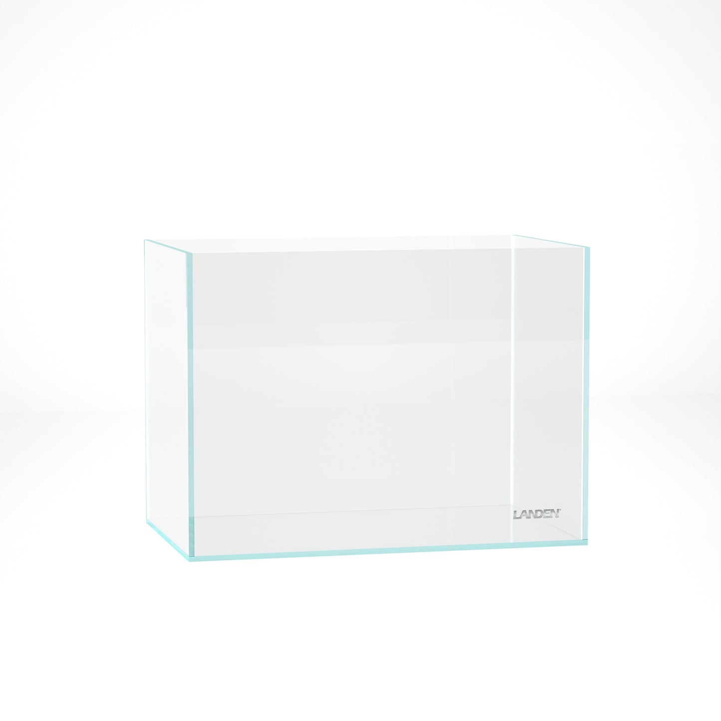 LANDEN 36P 5 Gallon Rimless Low Iron Aquarium Tank, 14.2" W × 8.7" D × 10.2" H (36cm x 22cm x 26cm)