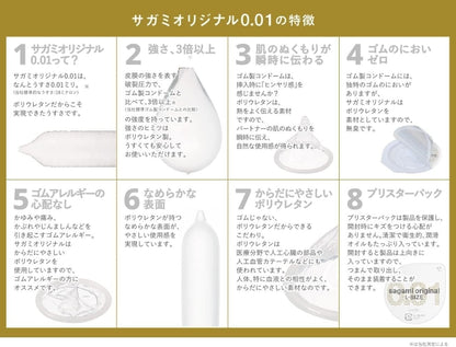 Sagami Original 001 features chart in Japanese