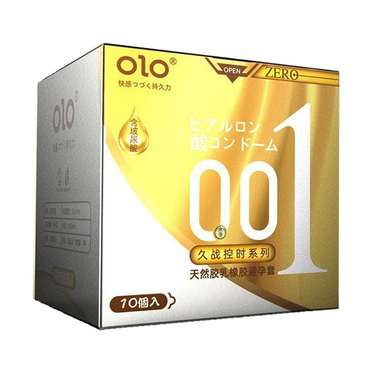 OLO 001 Gold retail box, angled view