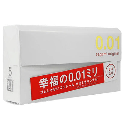 Sagami Original 001 retail box, angled view