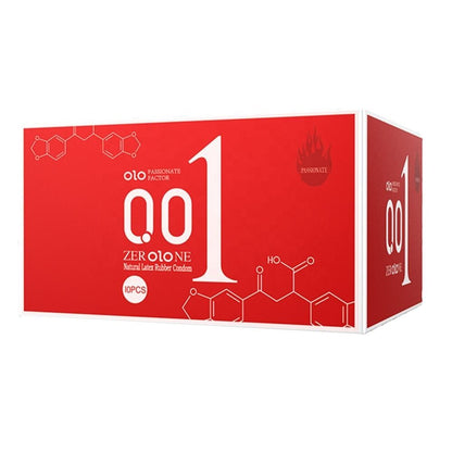 OLO 001 Red retail box, 10 condoms
