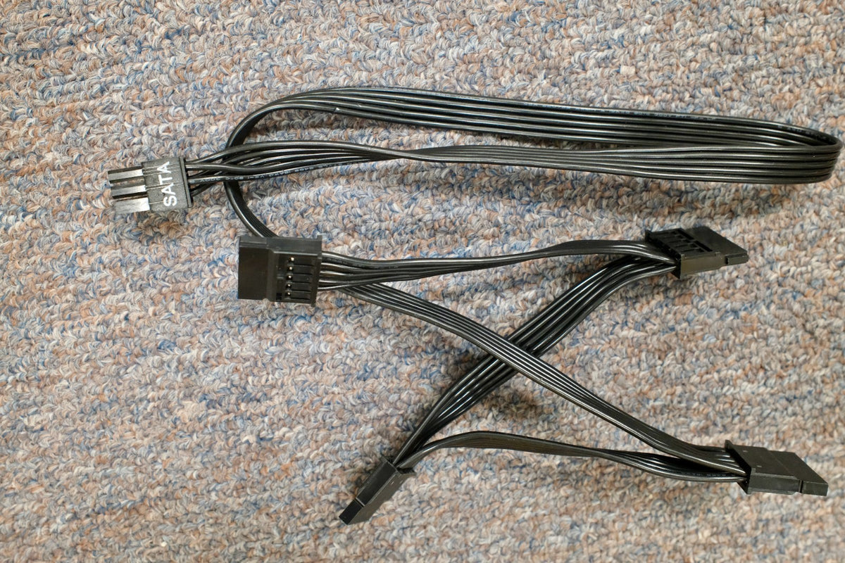 EVGA 6-pin to 4x SATA power cable