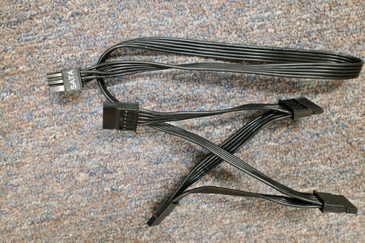 EVGA 6-pin to 4x SATA power cable