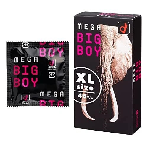 Okamoto Mega Big Boy retail box, 12 condoms