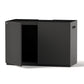 LANDEN Aquarium Wooden Stand and Cabinet for 80 gallon, W47.2xD23.6xH31.5in(120X60X80cm), Matte Black Painted (Stand Only)