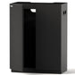 LANDEN Aquarium Wooden Stand and Cabinet for 16 gallon,W23.6xD11.8xH31.5in(60X30x80cm), Matte Black Painted (Stand Only)