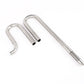 LANDEN 304 Stainless Steel Lily Pipes with Clamps for Rimless Glass Aquarium, Inflow and Outflow Set (Pipe Diameter 16mm)