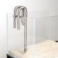 LANDEN 304 Stainless Steel Lily Pipes with Clamps for Rimless Glass Aquarium, Inflow and Outflow Set (Pipe Diameter 16mm)