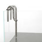 LANDEN 304 Stainless Steel Lily Pipes with Clamps for Rimless Glass Aquarium, Inflow and Outflow Set (Pipe Diameter 12mm/16mm)