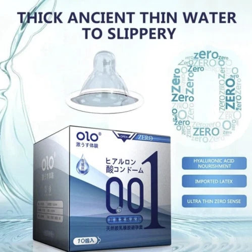 OLO Condoms 001 10PCS/box- 3 types, 0.01mm Ultra Thin Made in Japan- US Selller