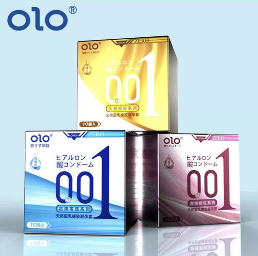 OLO Condoms 001 10PCS/box- 3 types, 0.01mm Ultra Thin Made in Japan- US Selller