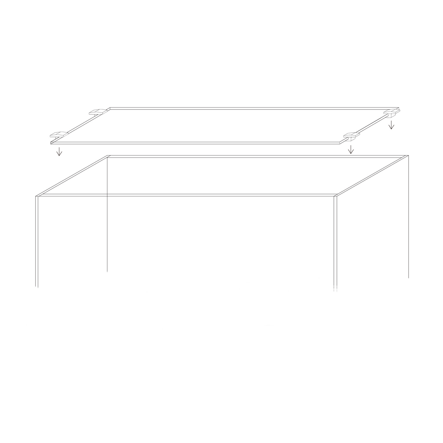 LANDEN 4mm Thick Clear Glass Aquarium Lid,Includes 4 Clips for Secure Placement, 580 x 230mm,(22.83x9.06 inches) Adapted to SD603036