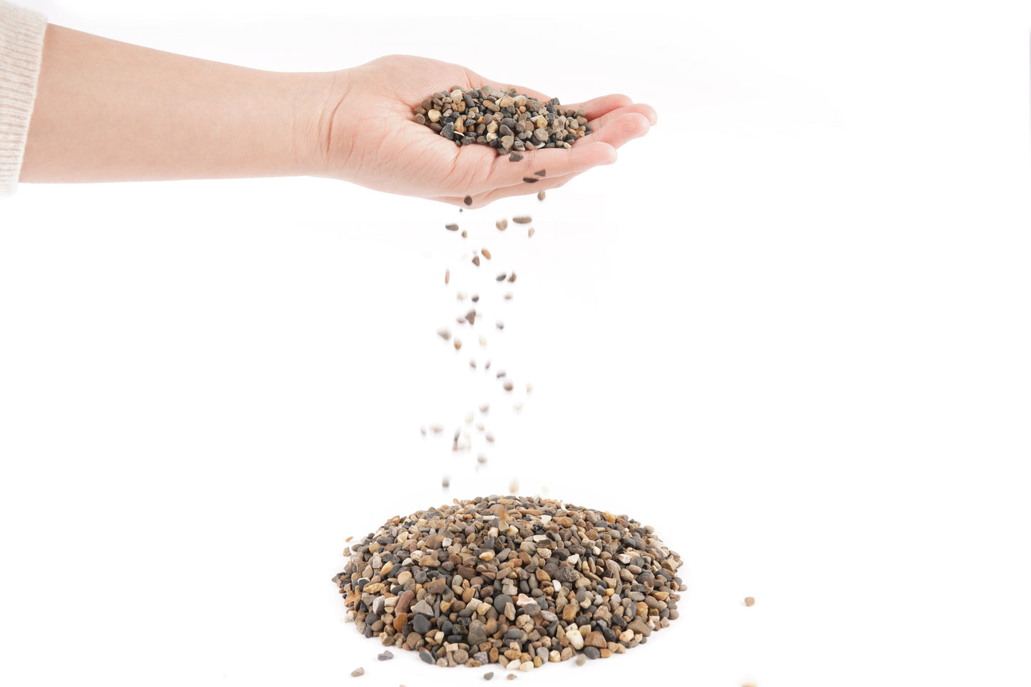 LANDEN Mekong Aquarium Brown-Black Sand,7lbs(2L) 2-5mm