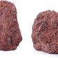 LANDEN Red Lava Stones for Aquascaping Terrariums(15.5lbs,3-10 inches)11pcs
