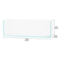 LANDEN 60L 5.8 Gal Aquarium Long Tank