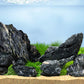 LANDEN Dark SEIRYU Stones Natural Rocks for Aquascaping  (36lbs, 3-11inches) 14pcs